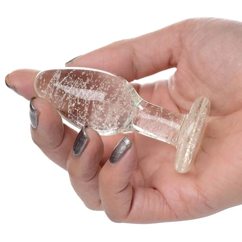 Booty Sparks™ Glow - In - The - Dark Glass Anal Plug - Rolik®