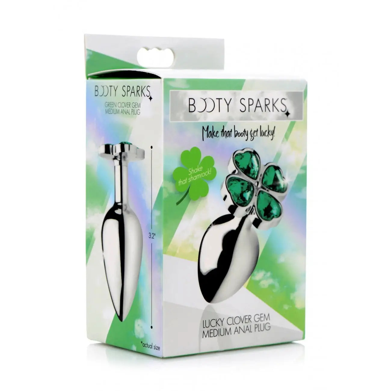 Booty Sparks™ Lucky Clover Gem Plug - Butt