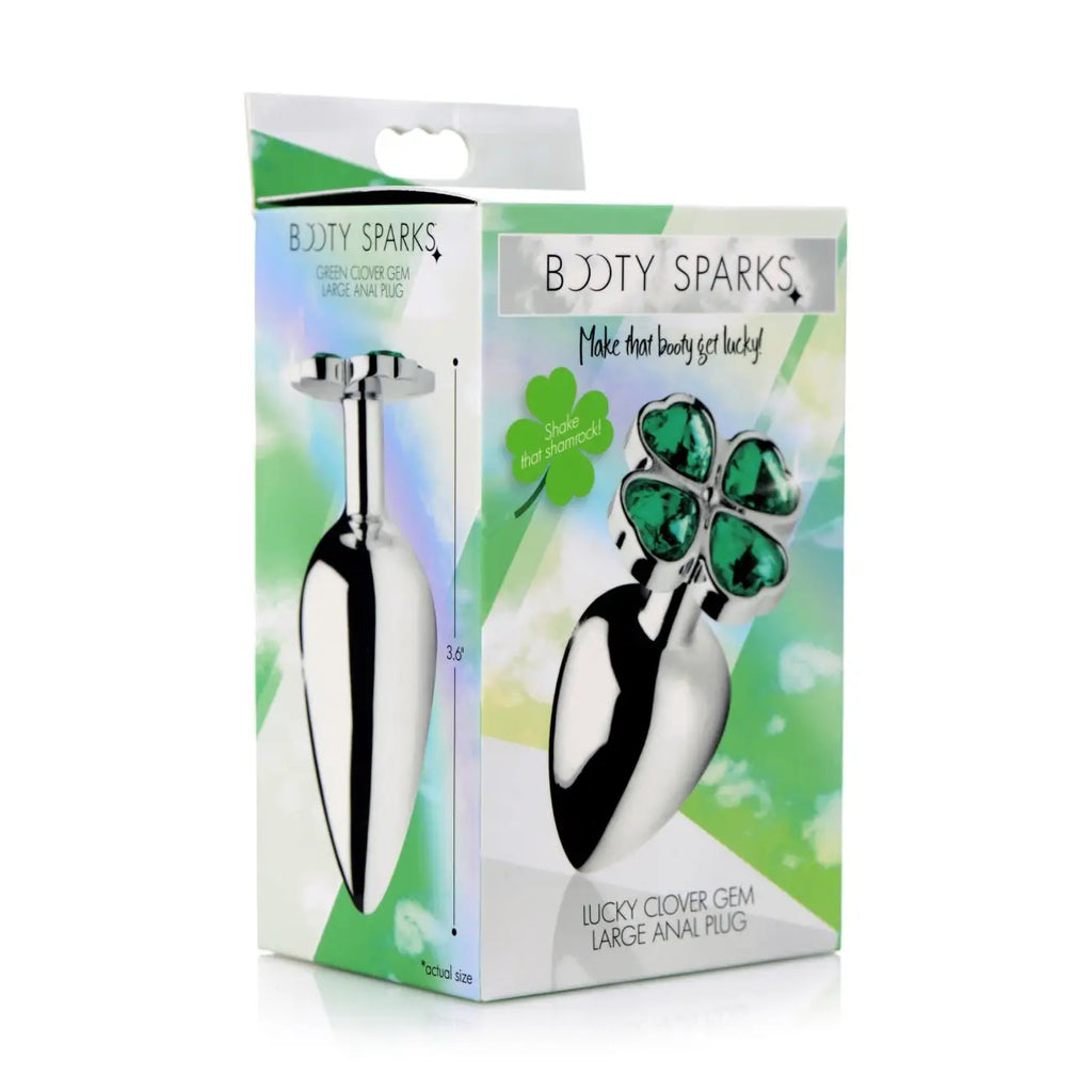 Booty Sparks™ Lucky Clover Gem Plug - Butt