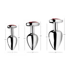 Booty Sparks™ Red Heart Gem Anal Plug Set - Butt