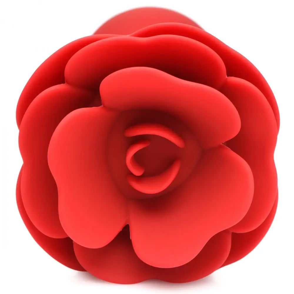 Booty Sparks™ Vibrating Rose Anal Plug with Remote - Butt