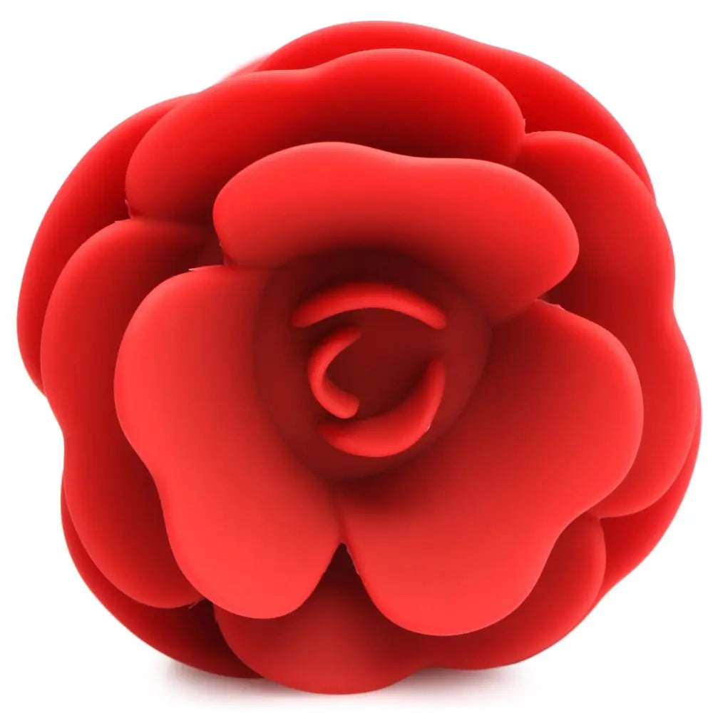 Booty Sparks™ Vibrating Rose Anal Plug with Remote - Butt