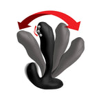 XR Brands® Brands Alpha-Pro Bendable Prostate Stimulator | Stroking Bead 7 Modes Wireless Remote Black