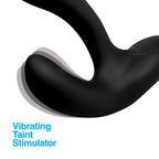 XR Brands® Brands Alpha-Pro Bendable Prostate Stimulator | Stroking Bead 7 Modes Wireless Remote Black
