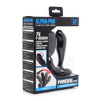 XR Brands® Brands Alpha-Pro Bendable Prostate Stimulator | Stroking Bead 7 Modes Wireless Remote Black