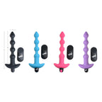 XR Brands® Brands Bang! Remote Control Vibrating Anal Beads – 11 Modes IPX7 Waterproof & Rechargeable