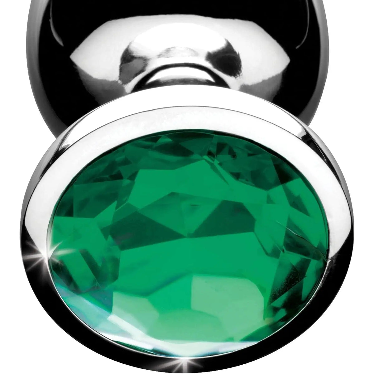 XR Brands® Brands Booty Sparks Emerald Gem Anal Plug Set – 3 Sizes Metal Temperature Play