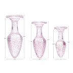 XR Brands® Brands Booty Sparks Glitter Gem Anal Plug Set | 3-Piece Training Kit