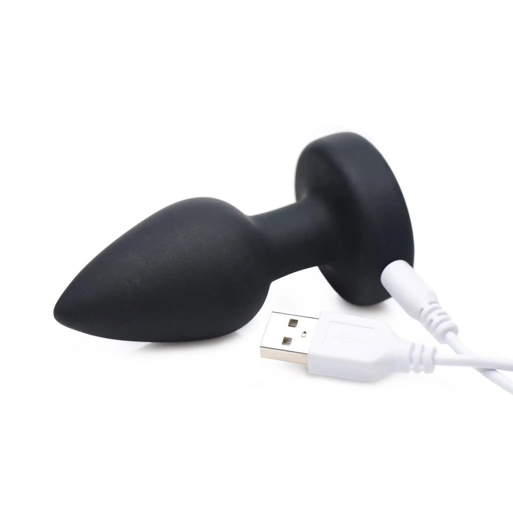 XR Brands® Brands Booty Sparks Light-Up Vibrating Butt Plug | LED Light Show 7 Modes Wireless Remote