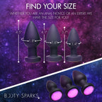 XR Brands® Brands Booty Sparks Light-Up Vibrating Butt Plug | LED Light Show 7 Modes Wireless Remote