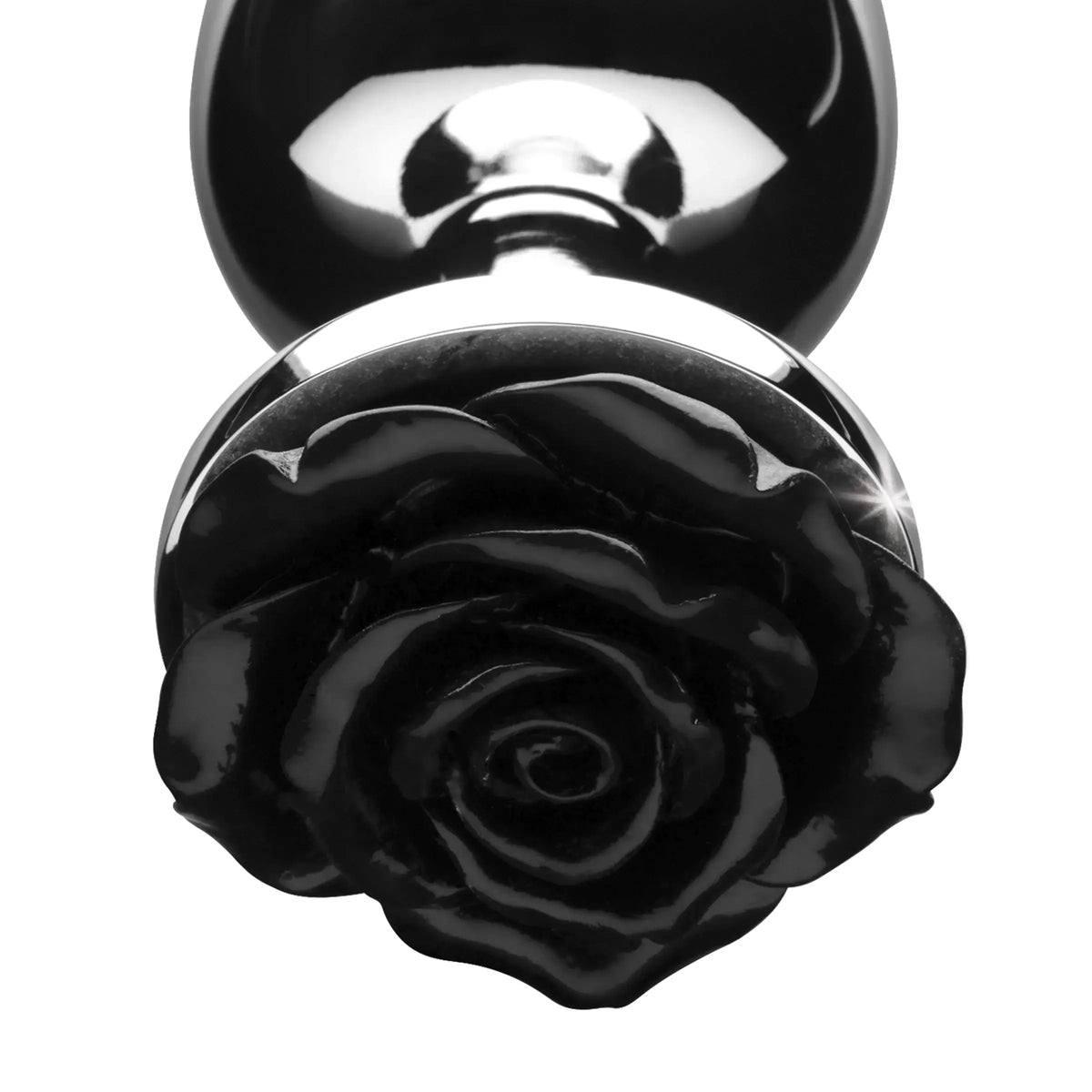 XR Brands® Brands Booty Sparks Rose Anal Plug | Aluminum Metal Butt