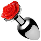 XR Brands® Brands Booty Sparks Rose Anal Plug | Aluminum Metal Butt