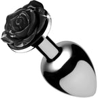 XR Brands® Brands Booty Sparks Rose Anal Plug | Aluminum Metal Butt
