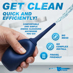 XR Brands® Brands CleanStream Flex-Tip Silicone Enema Bulb Blue