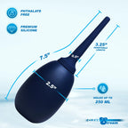 XR Brands® Brands CleanStream Flex-Tip Silicone Enema Bulb Blue