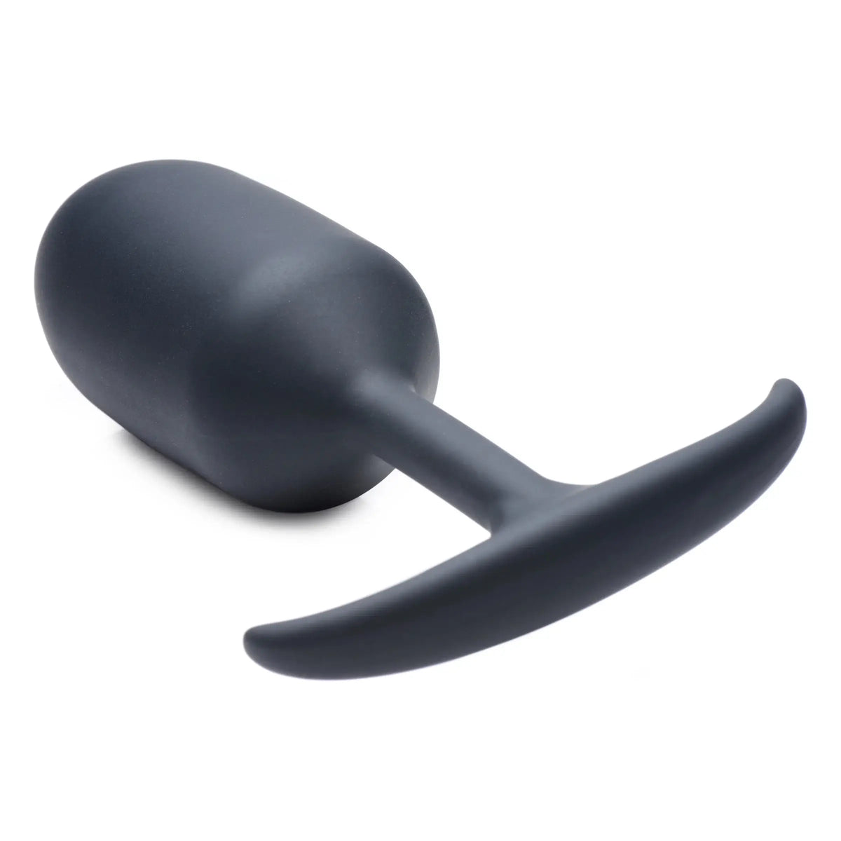 XR Brands® Brands Heavy Hitters Weighted Silicone Anal Plug – Internal Metal Weight Flexible Base S–XL