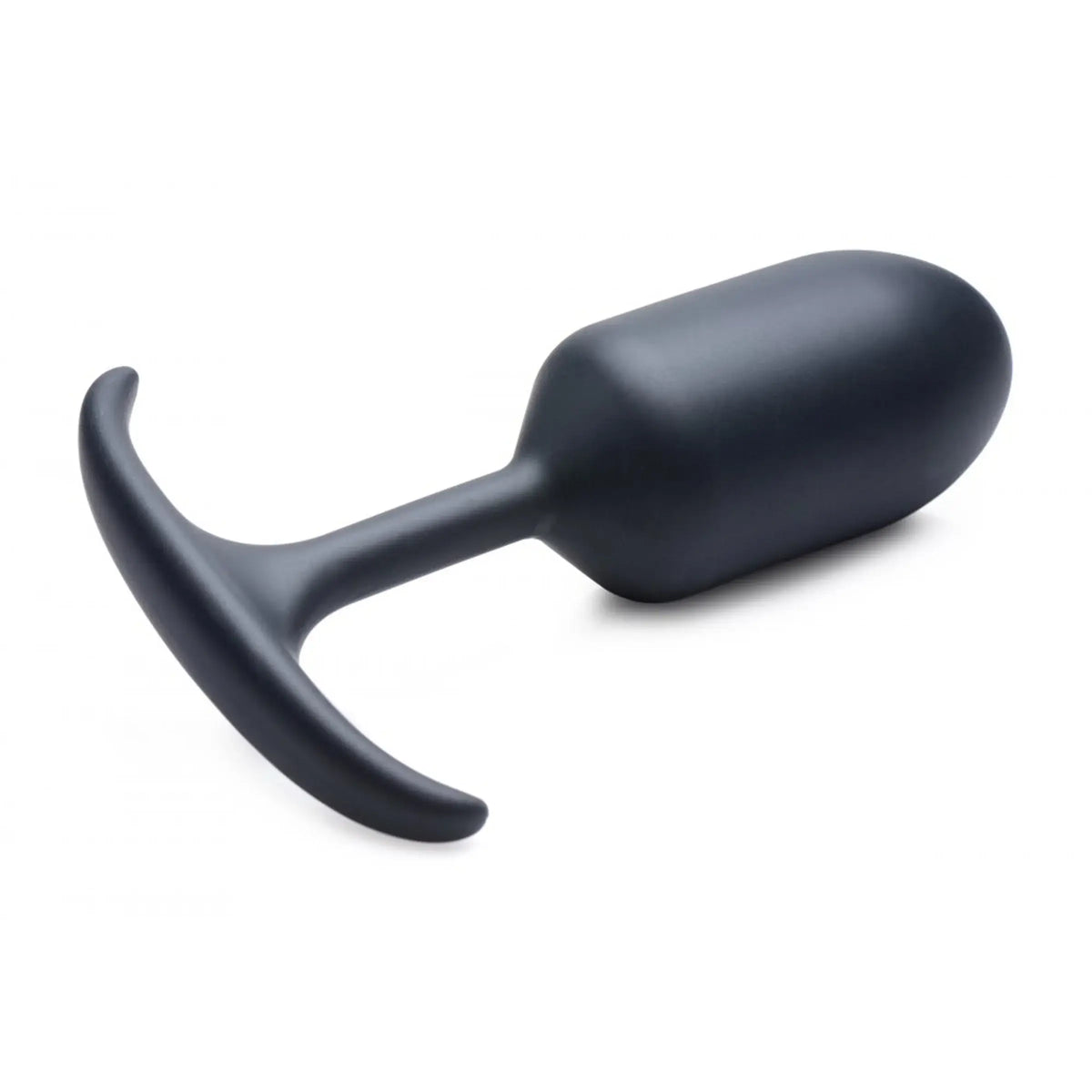XR Brands® Brands Heavy Hitters Weighted Silicone Anal Plug – Internal Metal Weight Flexible Base S–XL