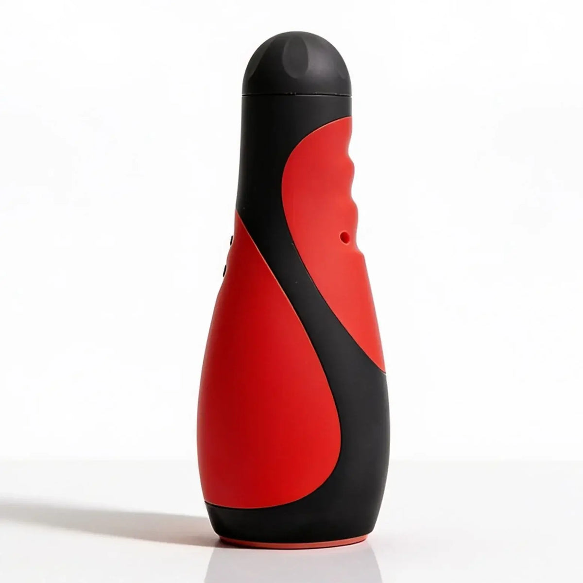 XR Brands® Brands Love Botz Vibra-Head Bionic Auto Stroker – 30 Rhythms Ridged Chamber Phthalate-Free Red