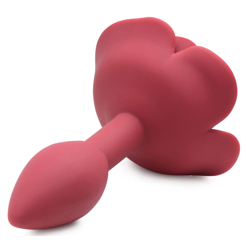 XR Brands® Brands Master Series Booty Bloom Rose Anal Plug – Petal-Textured Silicone S & L