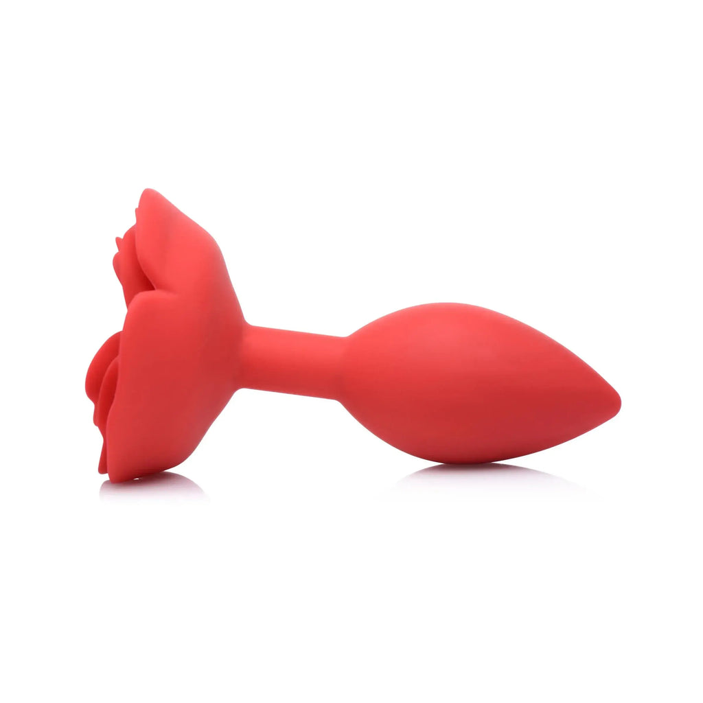 XR Brands® Brands Master Series Booty Bloom Rose Anal Plug – Petal-Textured Silicone S & L