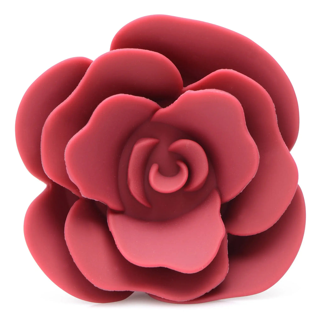 XR Brands® Brands Master Series Booty Bloom Rose Anal Plug – Petal-Textured Silicone S & L