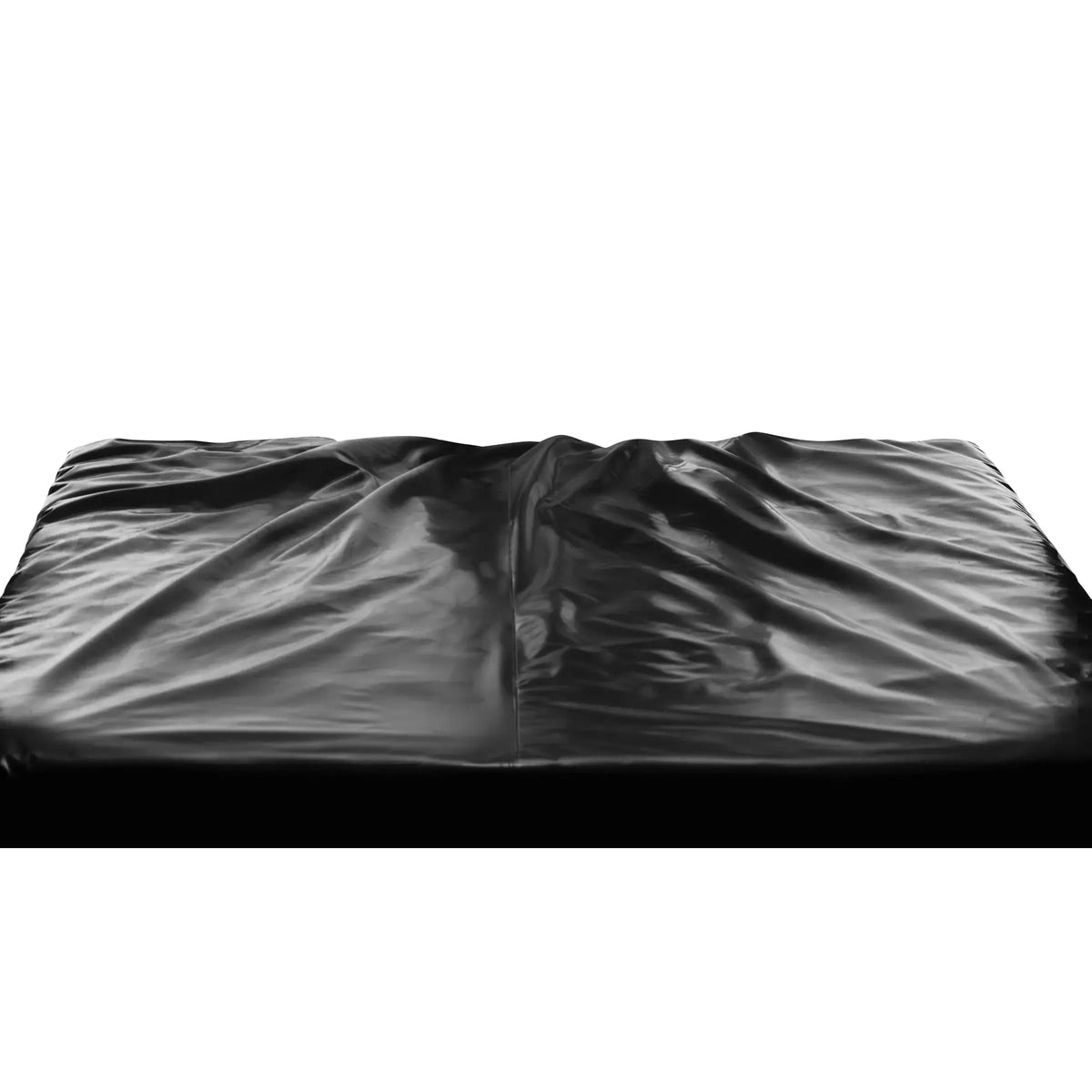 XR Brands® Brands Master Series King Size Waterproof Fitted Sex Sheet – Rubber Lube-Proof Black