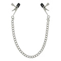 XR Brands® Brands Master Series Ox Bull Nose Nipple Clamps – Adjustable Screw Vinyl Tips Silver