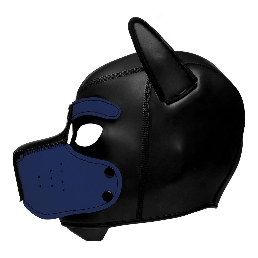 XR Brands® Brands Master Series Spike Neoprene Puppy Hood | Snap-On Muzzle Adjustable Ears Petplay
