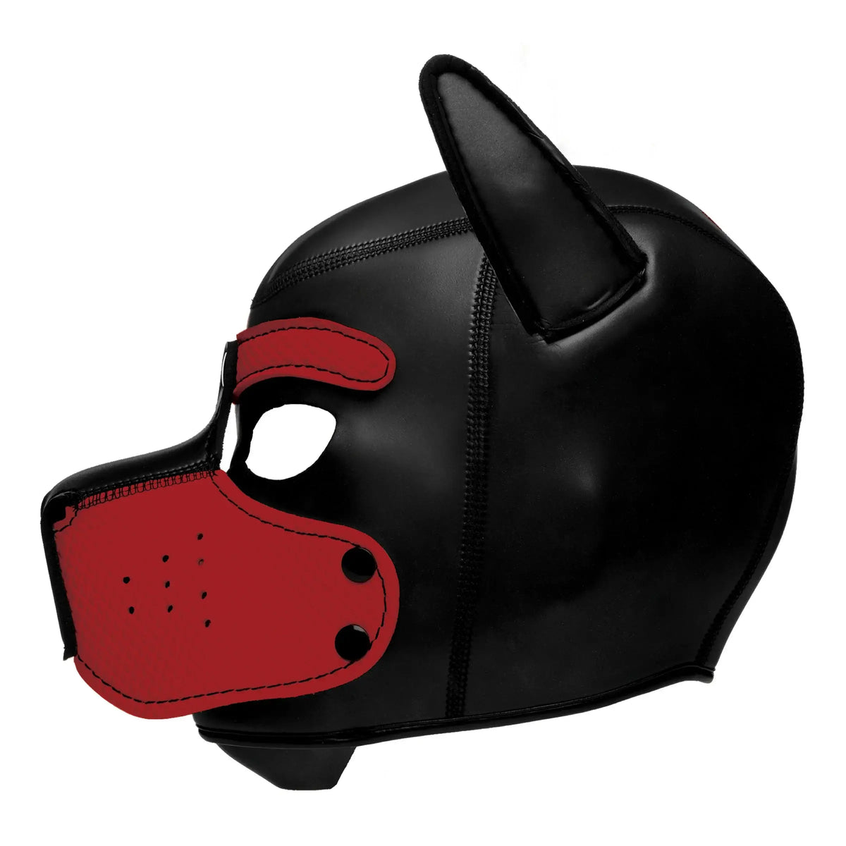 XR Brands® Brands Master Series Spike Neoprene Puppy Hood | Snap-On Muzzle Adjustable Ears Petplay