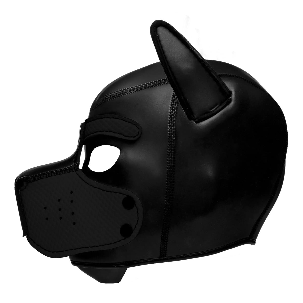 XR Brands® Brands Master Series Spike Neoprene Puppy Hood | Snap-On Muzzle Adjustable Ears Petplay