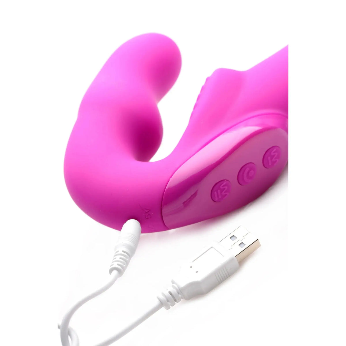 XR Brands® Brands Strap U Evoke Strapless Strap-On | Dual Motors Independent Control G-Spot Bulb