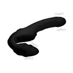 XR Brands® Brands Strap U Pro Rider Strapless Strap-On | Dual Motors 9 Modes Wireless Remote Black