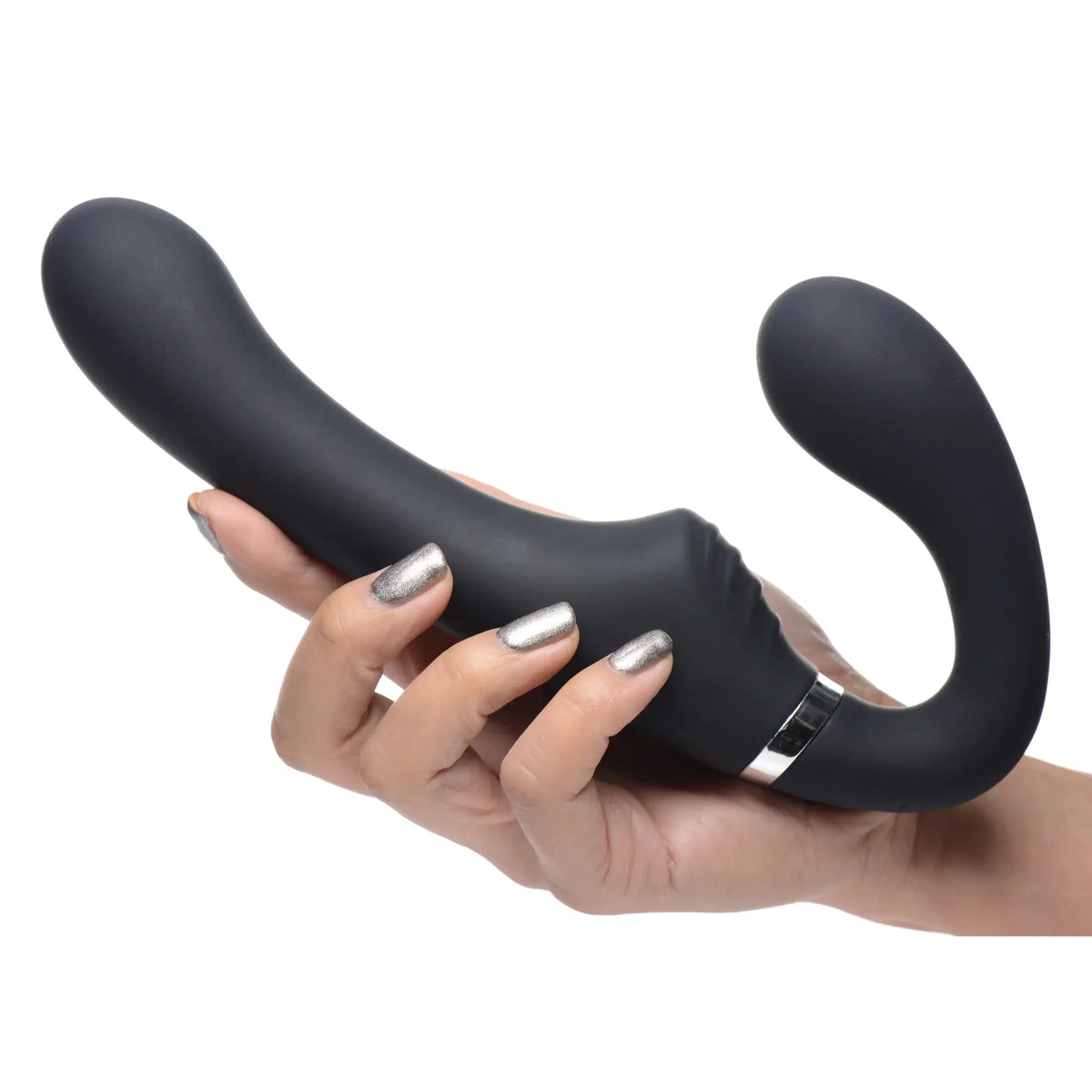 XR Brands® Brands Strap U Strapless Strap-On Vibrator | 10 Modes Wireless Remote G-Spot & Clit Stimulation