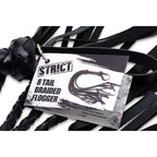 XR Brands® Brands Strict 8-Tail Braided Flogger Black