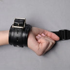 XR Brands® Brands Strict Deluxe Bed Restraint Kit – Padded Cuffs & Adjustable Straps Black