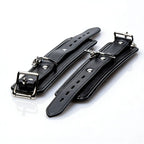 XR Brands® Brands Strict Deluxe Bed Restraint Kit – Padded Cuffs & Adjustable Straps Black