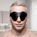 XR Brands® Brands Strict Fleece Lined Blindfold – Soft Sensory Deprivation Eye Mask Black