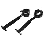 XR Brands® Brands Strict Over the Door Restraints – Padded Cuffs Lockable No Assembly Black