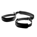 XR Brands® Brands Strict Padded Thigh Sling Position Aid – Neck Support D-Rings Adjustable Black