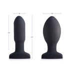 XR Brands® Brands Swell Inflatable Vibrating Anal Plug | Remote Controlled 7 Modes Adjustable Inflation Black