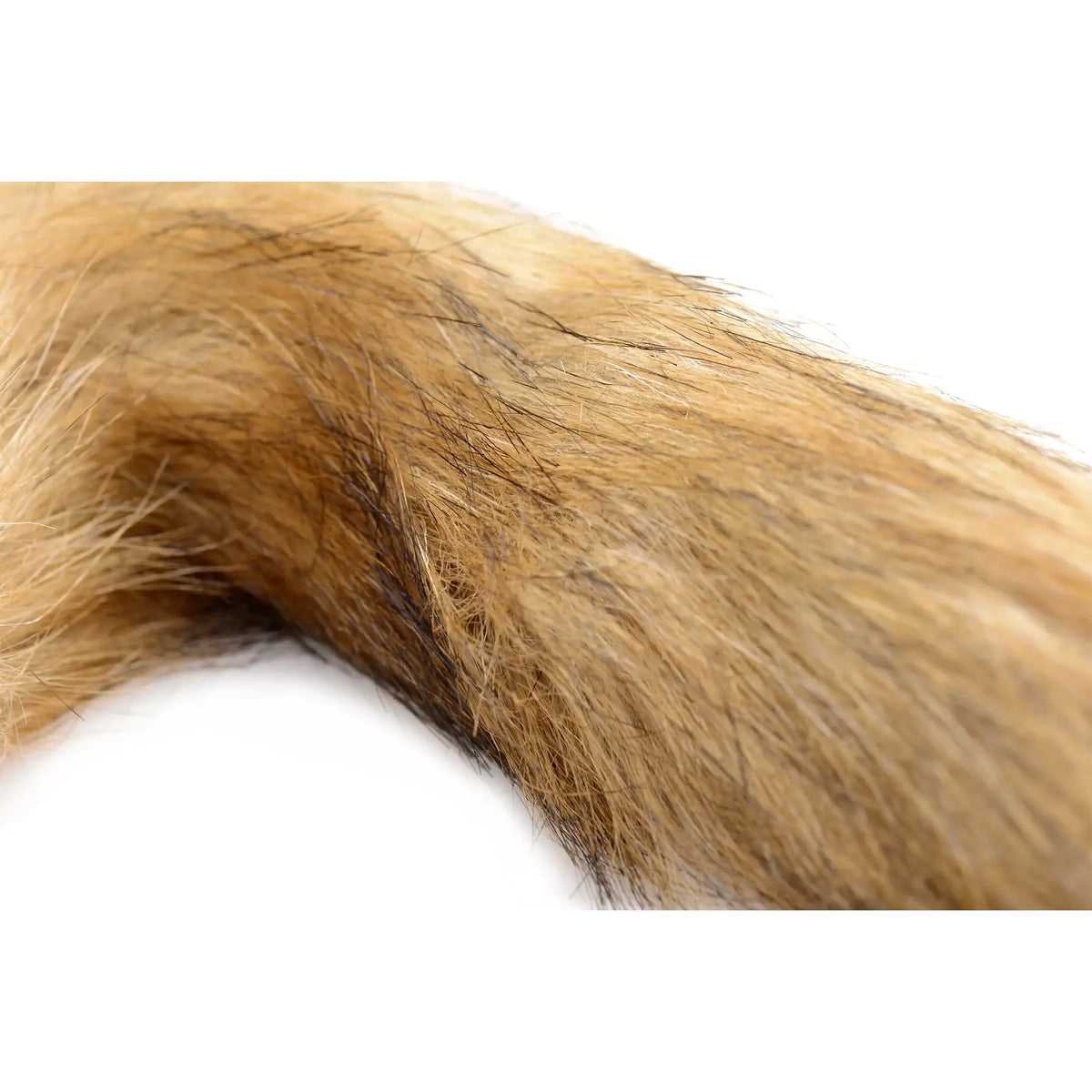 XR Brands® Brands Tailz Fox Tail Glass Anal Plug – Borosilicate Body-Safe Butt with Bushy Brown