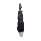 XR Brands® Brands Tailz Waggerz Fox Tail Butt Plug | Motorized Wagging 10 Vibration Modes Wireless Remote Black
