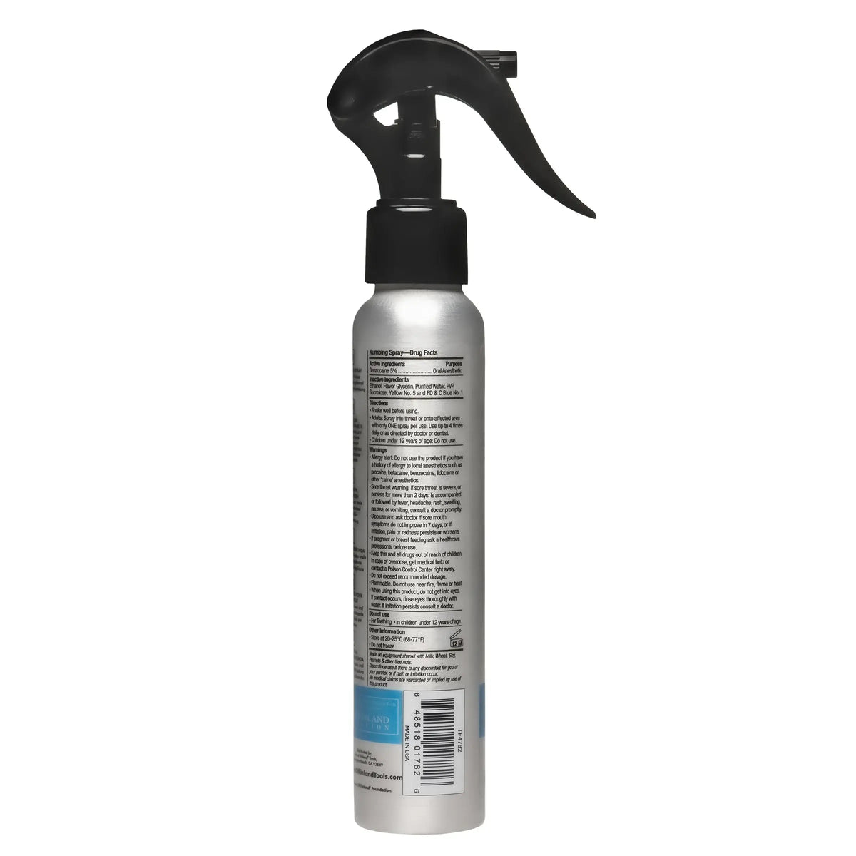XR Brands® Brands Tom of Finland Deep Throat Spray – 5% Benzocaine Mint Flavor 4 fl. oz.
