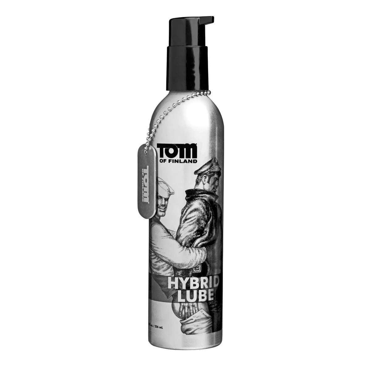 XR Brands® Brands Tom of Finland Hybrid Lubricant – Silicone Toy-Safe Glycerin-Free 8 fl. oz.