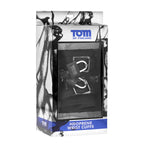 XR Brands® Brands Tom of Finland Neoprene Wrist Cuffs – Locking Adjustable Double-Layer Black