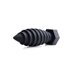 XR Brands® Brands Tom of Finland Screw You Anal Plug – Unique Design Premium Silicone Black