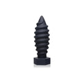 XR Brands® Brands Tom of Finland Screw You Anal Plug – Unique Design Premium Silicone Black