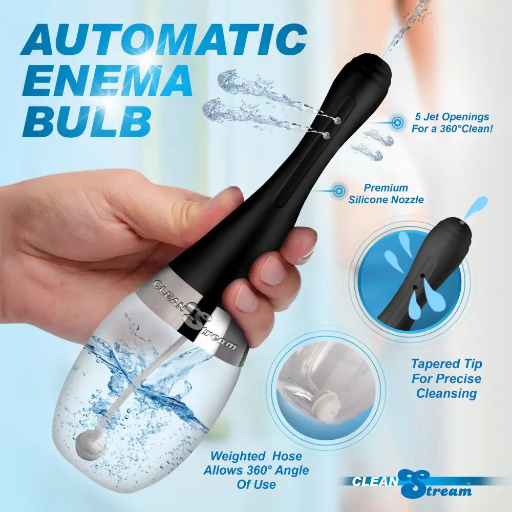 XR Brands® Clean Stream® Automatic Enema Bulb with 5 Jet Nozzle