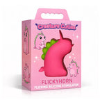 XR Brands® Creature Cuties Flickyhorn Clitoral Flicking Stimulator Hot Pink
