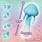 XR Brands® Creature Cuties Jellyvibe Double-Ended Vibrator – Dual Motors IPX7 Body-Safe Silicone Sky Blue